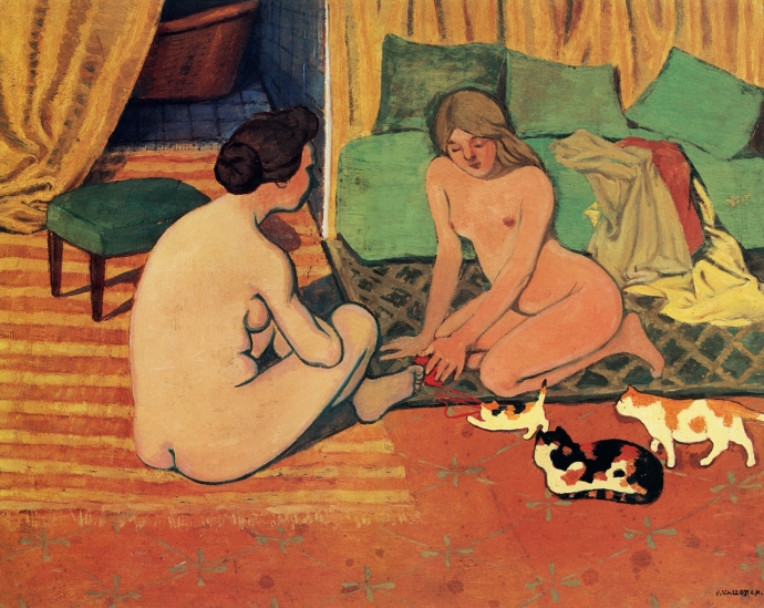 +30Felix Vallotton, Femmes nues aux chats, 1897.jpg
