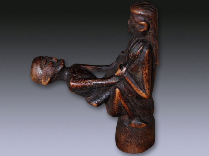 +600 culture dayak Amulette erotique en bois - Dayak Benu'aq.jpg