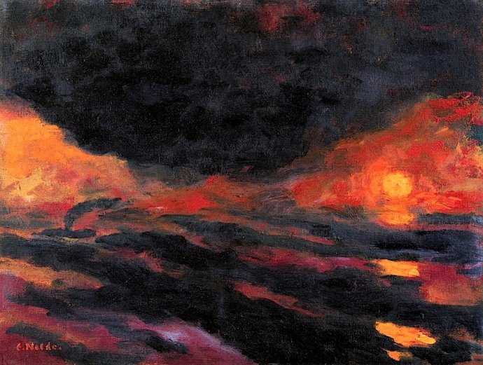 +1786 Emil Nolde Oppressive Sinking Sun  1949.jpg