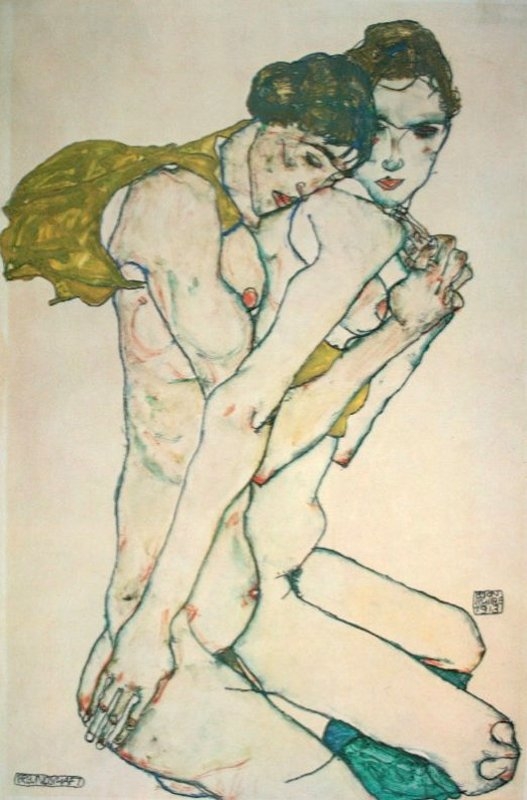 75 Egon Schiele amitié 1913 Vienne Autriche.jpg