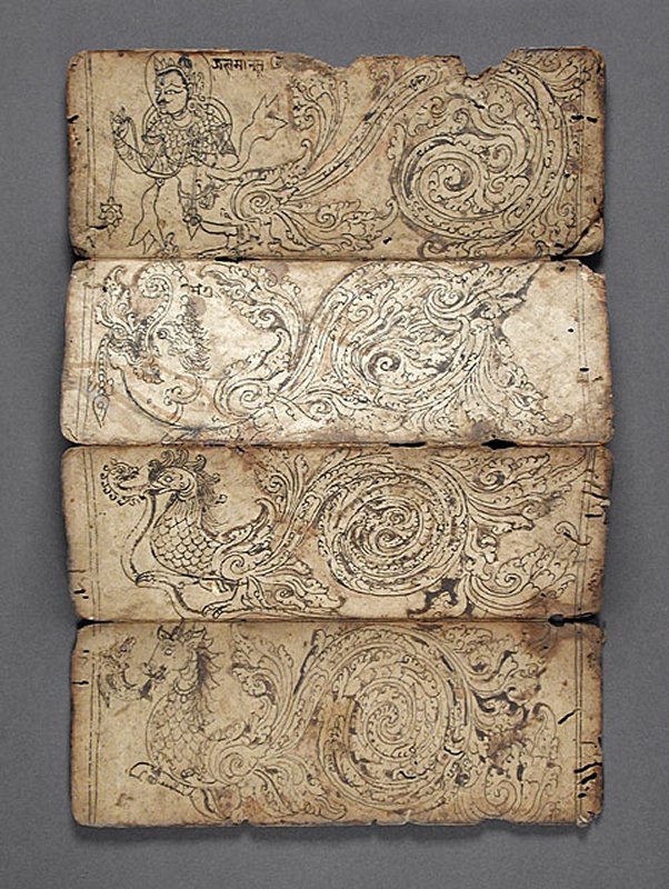 410 art népalais Book of Iconography Nepal, Himalayas 1575-1600.jpg