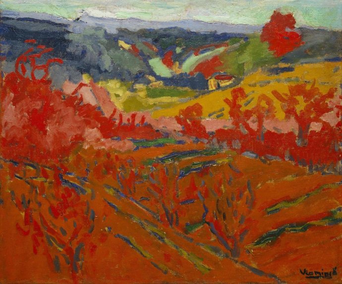 ++1506 Maurice de Vlaminck , Paysage de la vallée de la Seine ou Paysage d’automne, 1905.jpg