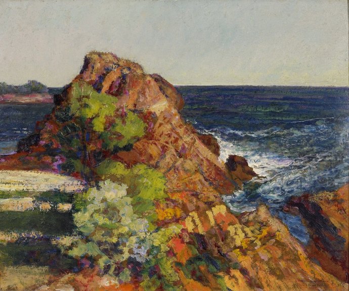 +1649 Victor Charreton   Coastal View 1900-1930.jpg