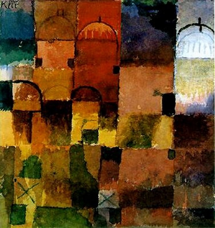 90 Paul Klee 1914 Red and White Domes.jpg