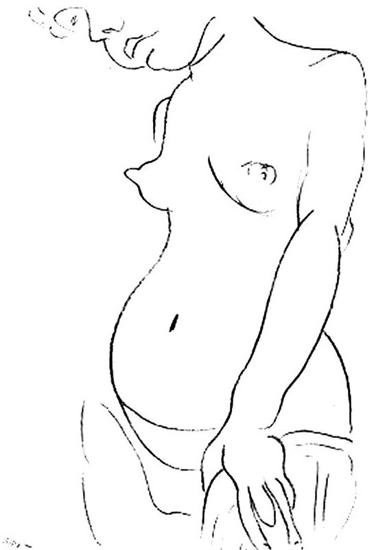 +730 Matisse 1914 Nude with Face Half-hidden.jpg