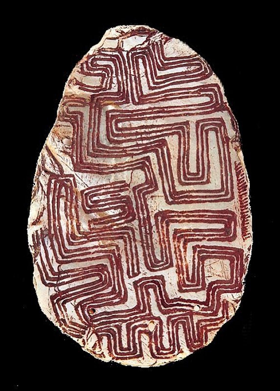 ++ culture aborigène(groupe inconnu) Kimberley, Western Australia Pendant, pigment pearl shell, c. 1950.jpg
