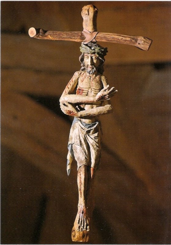 +737 Anonyme Crucifix Chapelle de l institut ND de Vie Weisendorf RFA.jpg